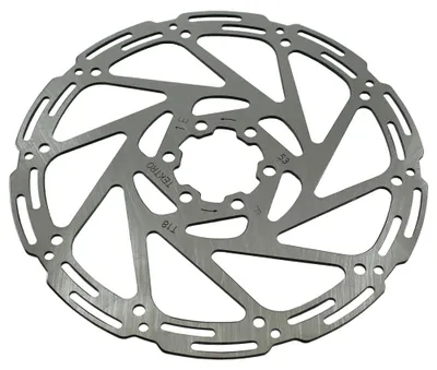Produktbild von Bremsscheibe für Fahrrad, 1,8 mm dick, 180 mm Durchmesser, 6 Löcher mit Schrauben