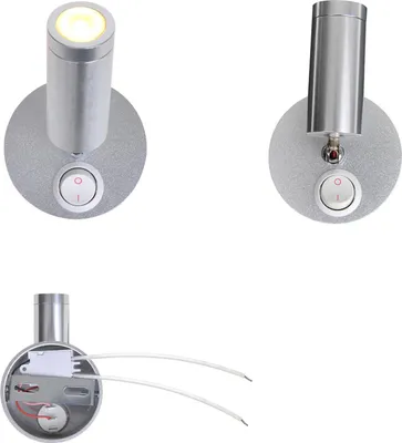 Produktbild von Wohnwagen Beleuchtung Led Aufbauspot schwenkbar 12v, 120lm, Ø65x65-130mm