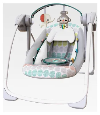 Produktbild von Automatische Babyschaukel, zusammenklappbar, mit 6 Melodien und 2 Spielzeugen