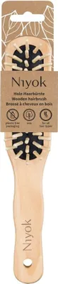 Image de Brosse à cheveux en bois - picots en bois longs