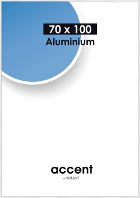 Produktbild von accent by nielsen Aluminium Bilderrahmen Accent, 70x100 cm, Weiß Glanz