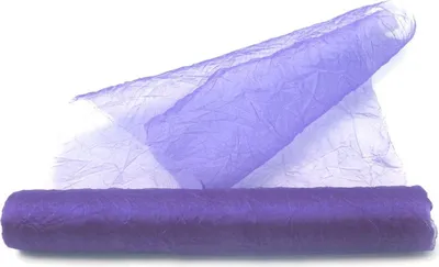 Produktbild von Crashorganza-Tischläufer lavendel - 28 cm breit - Rolle 5 Meter - 68280 78-R 280