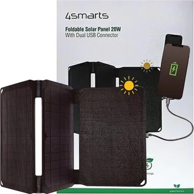 Produktbild von 4smarts 456216, Draußen, Solar, 5 V, IPX4, Schwarz