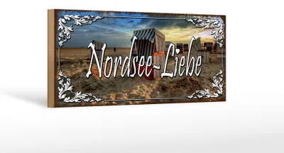 Produktbild von Holzschild Spruch 27x10cm Nordsee - Liebe