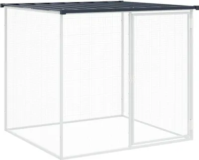 Produktbild von Hühnerkäfig mit Dach Anthrazit 103x98x90 cm Verzinkter Stahl