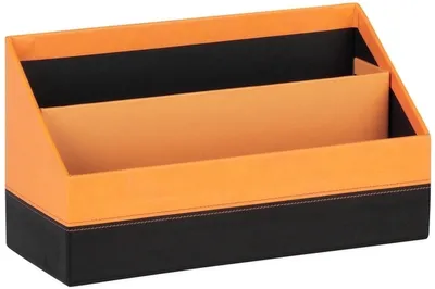 Produktbild von Briefständer 20x10x14vm orange/schwarz Packung mit 4 Stück