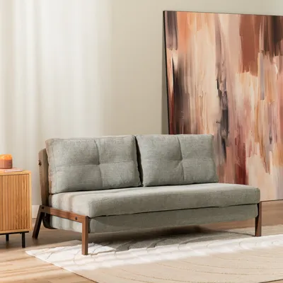 Produktbild von Bronx71 Schlafsofa 2-Sitzer Mikko recycelter Stoff grün