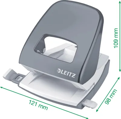 Produktbild von Leitz NeXXt 50081016, 30 Blätter, Gelb, Metall, 8 cm, 5,5 mm, A4, A5, A6, Folio, US-Quart, 8 x 8 x 8 cm