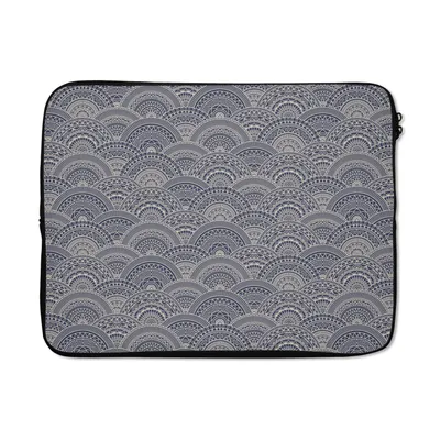Produktbild von MuchoWow® Laptop Hülle 17 Zoll Laptoptasche Mandala - Muster - Vintage - Abstrakt - Japanisch - Zipper - Schutzabdeckung
