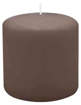 Produktbild von Flachkopf-Stumpenkerzen Mocca 100 x Ø 100 mm, 4 Stück