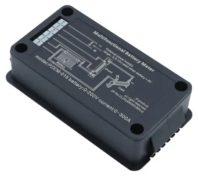 Productafbeelding van Multimeter batterijtester met digitale voltmeter en ampèremeter, meetbereik tot 300 A