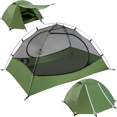 Produktbild von Backpackzelt ultraleicht, wasserdicht, 2-4 Personen, 3 Jahreszeiten, für Camping