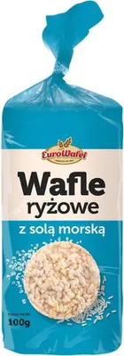 Zdjęcie produktu dla Wafle ryżowe z solą morską Eurowafel 100 g