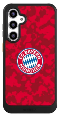 Produktbild von NIVOCASE Hülle für Samsung Galaxy S23 FE  Handyhülle NIVOcore Case Schwarz FC Bayern München Camouflage FCB