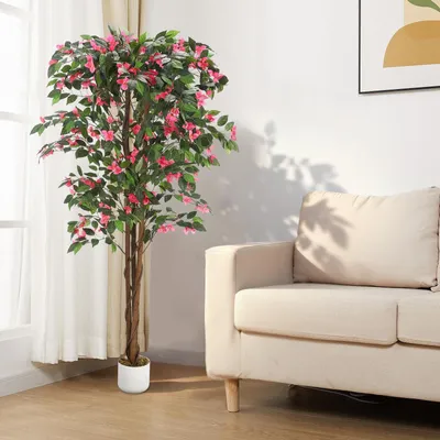 Productafbeelding van GarveeHome Kunstplant, Bougainvillea boom, 120/160/180 cm | Grote kunstplant voor binnen