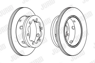 Produktbild von 2x JURID Bremsscheibe 567810J für VW LT 28-46 II Kastenwagen (2DA 2DD 2DH)