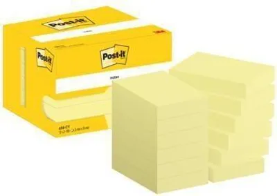 Produktbild von Post-It 7100290170, Rechteck, Gelb, Papier, 51 mm, 76 mm, 100 Blätter