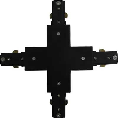 Produktbild von LED-X-Verbinder für einphasige Stromschienen SCHWARZ