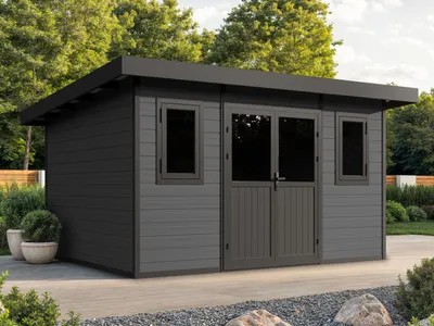 Produktbild von WPC Gartenhaus Modell Style DeLuxe 11,28 m²