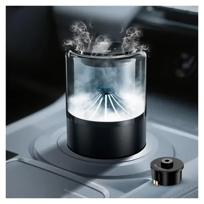 Produktbild von Auto Lufterfrischer Diffusor – Ätherische Öle – USB/Akku – 1 Nachfüllkartusche