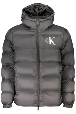 Image de Veste de sport élégante pour hommes, noire, déperlante, fabriquée en nylon recyclé