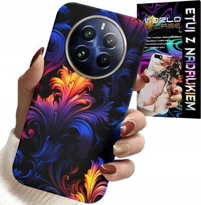 Zdjęcie produktu dla Etui Do Realme 12 Pro - Abstrakcyjne Kolorowe Wzory + Folia