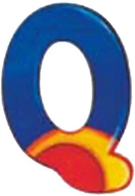 Productafbeelding van Houten alfabetletter Q voor de kinderkamer, 8 cm
