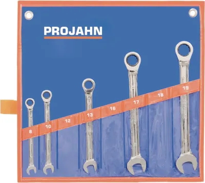Produktbild von Projahn GearTech Schlüssel Satz Rolltasche 5-tlg. 8 - 10 - 13 - 17 - 19 mm