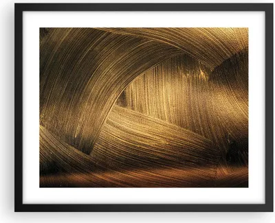 Produktbild von Gerahmtes Poster - Schwarzer Rahmen - Abstraktion Gold Textur - 50x40 cm - Wand Bild - Wanddeko - Wandbilder - Kunstposter - Wandposter - Bilderrahmen - Bilder - Kunstdruck - P2BAA50x40-4477