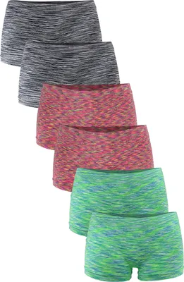 Produktbild von Fabio Farini - 6 Stück Damen Hipster Boxershorts - Frauen Unterhosen Slip Set Seamless angenehmes Tragegefühl ohne Seitliche Nähte