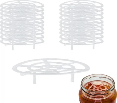 20 Fermentiergitter Ø 70 mm, Kunststoff, für Gläser TO 82