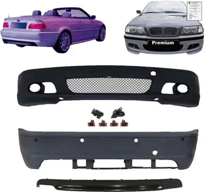 Produktbild von Stoßstange hinten vorne paßt für BMW E46 99-07 Coupe Cabrio Sport Look nicht M