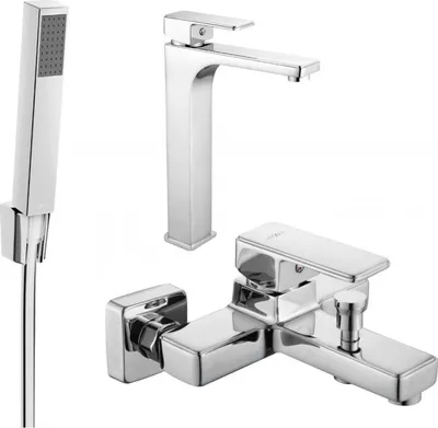 Produktbild von Mexen Cetus R77 Badewannenset, Chrom - 744313R77-00
