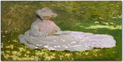 Produktbild von Coloray Bild aus Leinwand 100x50 Leinwand Dekoration - Frühling Monet