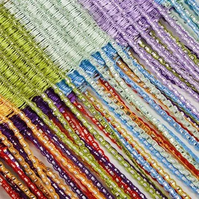 Zdjęcie produktu dla Moskitiera 100x200 cm kolorowa dekoracja z koralikami sznurkowymi do zasłon drzwi wewnętrznych i zewnętrznych