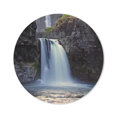 Produktbild von MuchoWow® Mauspad Mousepad Wasserfall - Wasser - Felsen 30x30 cm - Mousepads - Maus Mat - Pad - Mausunterlage - Tischunterlage - Schreibtischmatten