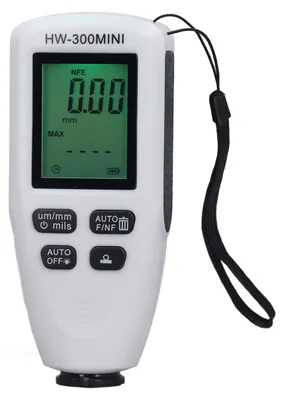Obrázok produktu pre Meradlo hrúbky vrstvy, 0 až 2000 µm, vysoko presný LCD displej s podsvietením, digitálny lakomer pre bielu farbu na autá