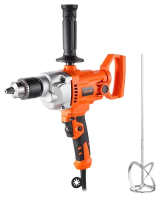 Obrázek produktu pro VEVOR elektrická vrtačka 12,7 mm s míchadlem vrtací míchací souprava 850 ot/min 3,2 A míchací vrtačka s D-rukojetí pro vrtání a míchání multifunkční vrtačka s míchadlem na obkladový cement