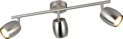 Immagine prodotto di Plafoniera, metallo, argento, GU10, 3 fiamme, L 47,5 cm