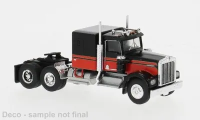 Produktbild von Brekina 86250 - 1/87 Kenworth W 900, schwarz/rot, 1977 - Neu