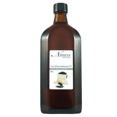 Bio Schwarzkümmelöl 250ml kaltgepresst unraffiniert nativ vegan Hautöl Naturkosmetik