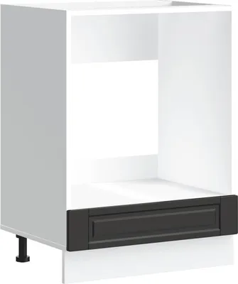 Image de Armoire à four Porto noir bois d'ingénierie