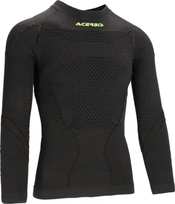 Image de Acerbis X-Body Winter 2.0 maillot fonctionnel à manches longues, noir/jaune, L/XL