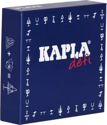 Image de Kit de construction Kapla - KAPLA Challenge Français 12 cartes de défi 16 planches naturelles