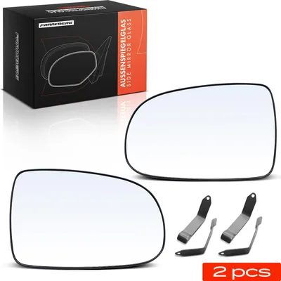 Produktbild von Frankberg 2x Spiegelglas Außenspiegel Vorne Links Rechts für Opel Corsa C Tigra Twintop