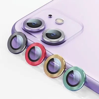 Obrázok produktu pre USAMS sklenený kryt objektívu fotoaparátu Apple iPhone 11 Pro Max kovový krúžok strieborný/strieborný BH573JTT03