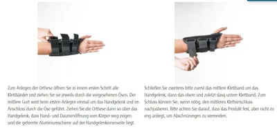Produktbild von Dynamics Handgelenk Orthese, ohne Daumenfixierung schwarz>>>>Gr. M links