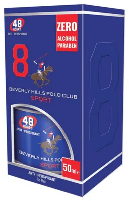 Zdjęcie produktu dla Beverly Hills Polo Club, Sport, Deodorant Roll-On, For Men, 50 ml