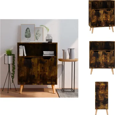 Zdjęcie produktu dla vidaXL Kredens dąb wędzony 60x30x72 cm materiał drewnopochodny - Kredensy