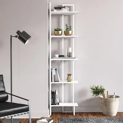 Produktbild von Decorotika Alice Eckregal, Höhe 180 cm | Weiß